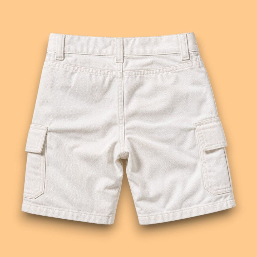 DENIM SHORTS (WHITE)