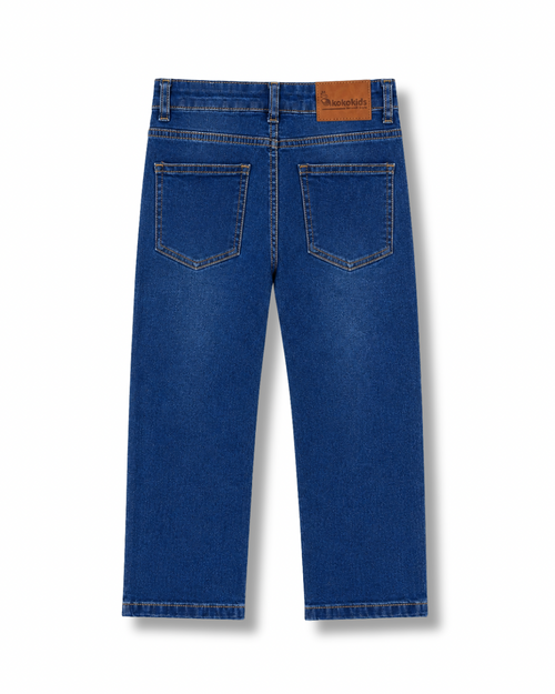 boys straight fit denim (mid-blue)