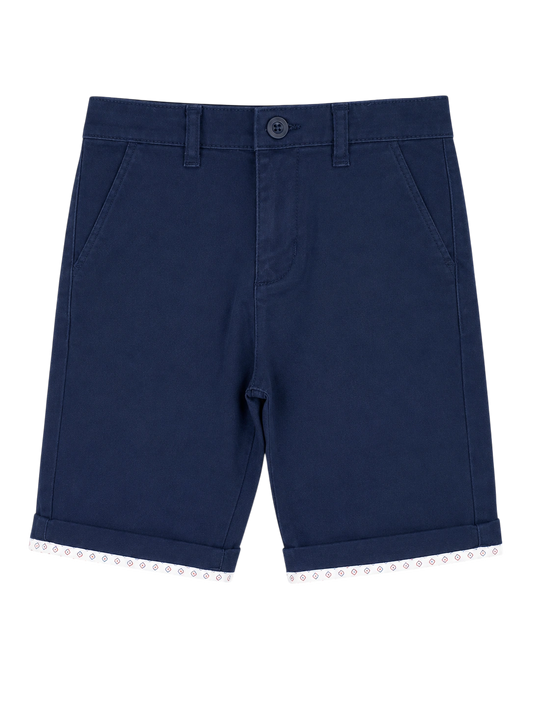 COTTON SHORT (NAVY BLUE)