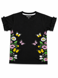 koko Summer tees (blk-flwr)