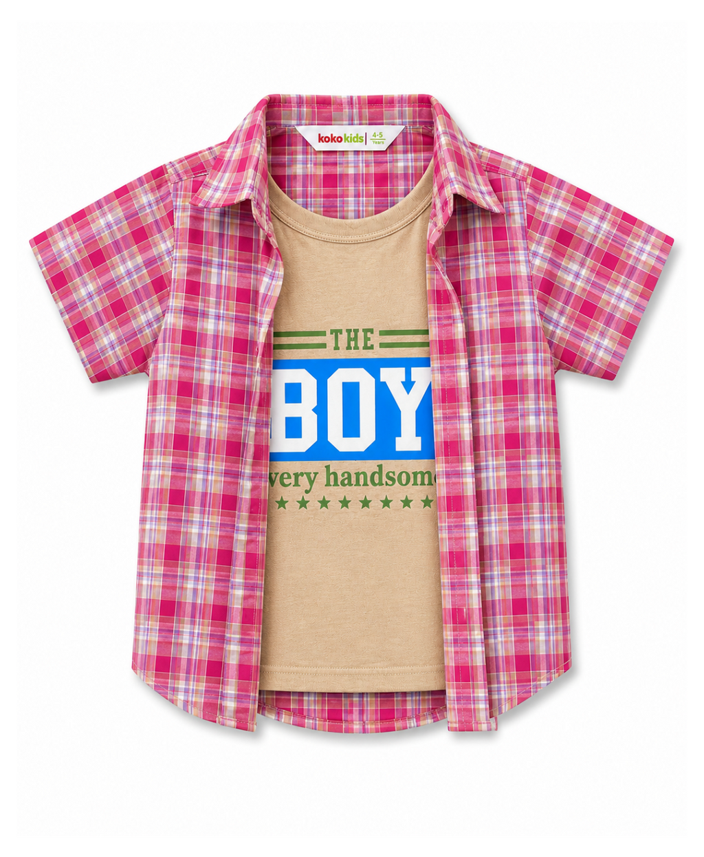 KOKO DOUBLE SHIRT CHECK (PINK)