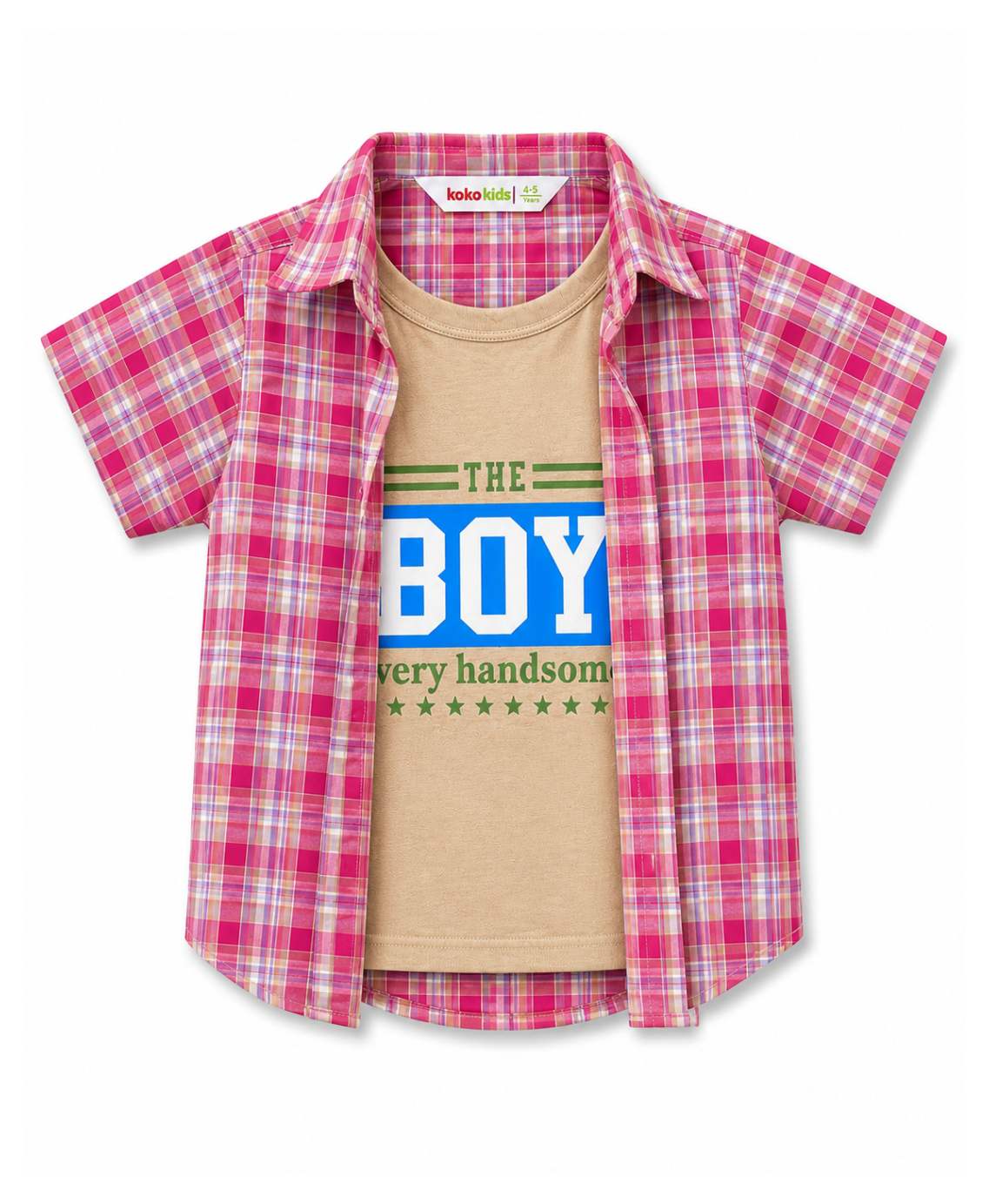 KOKO DOUBLE SHIRT CHECK (PINK)