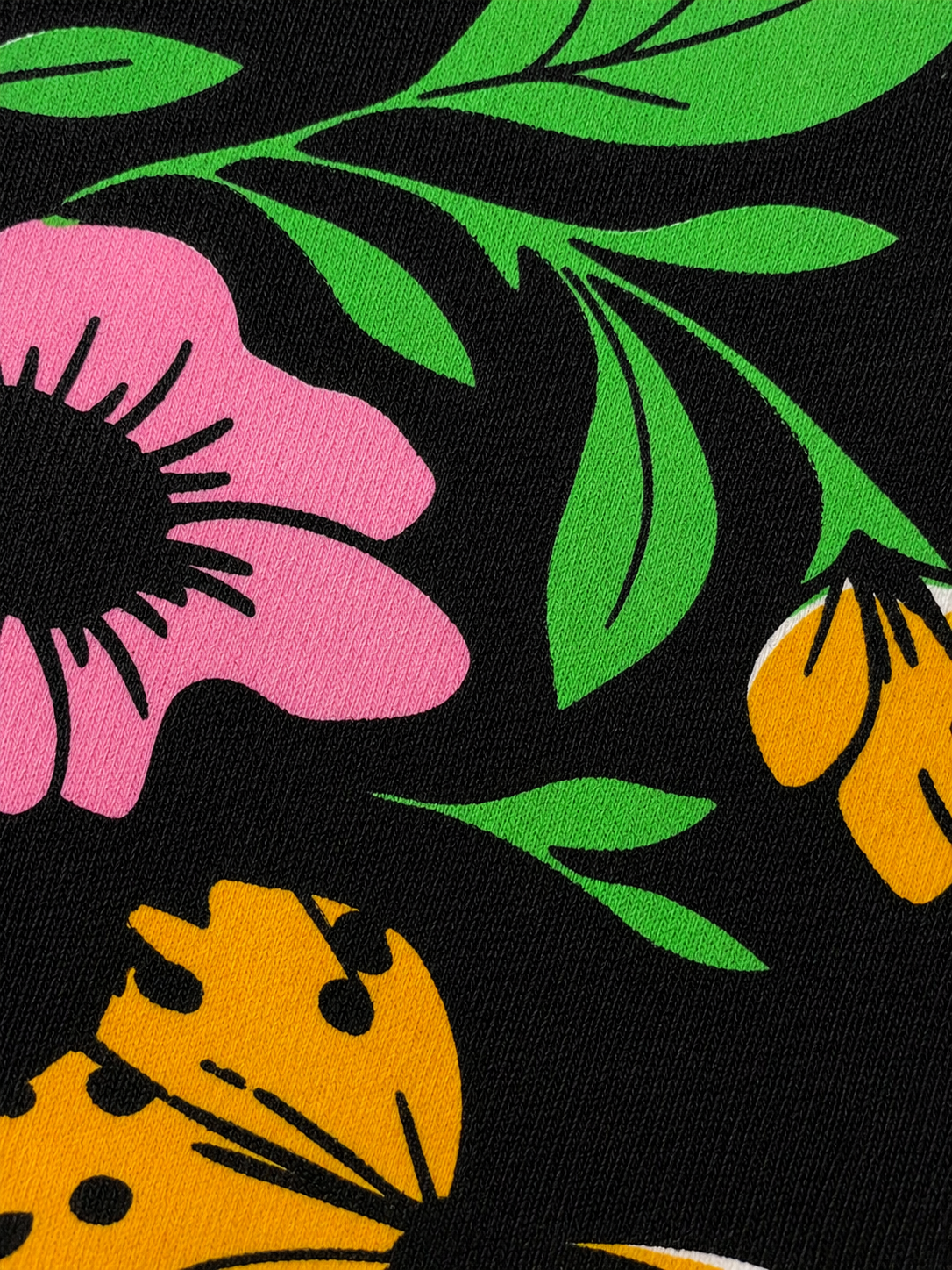 koko Summer tees (blk-flwr)