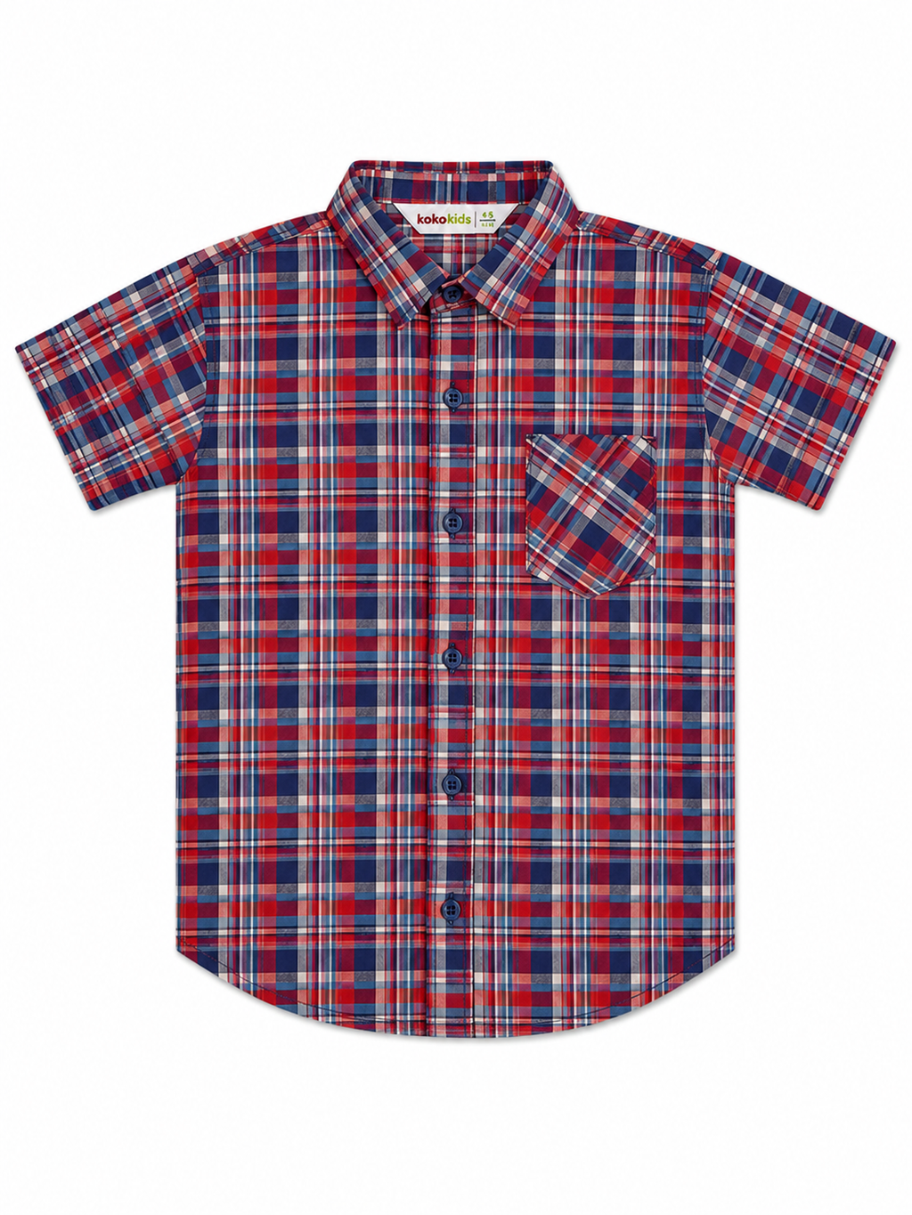 KOKO CTN H-S chck C-SHIRT