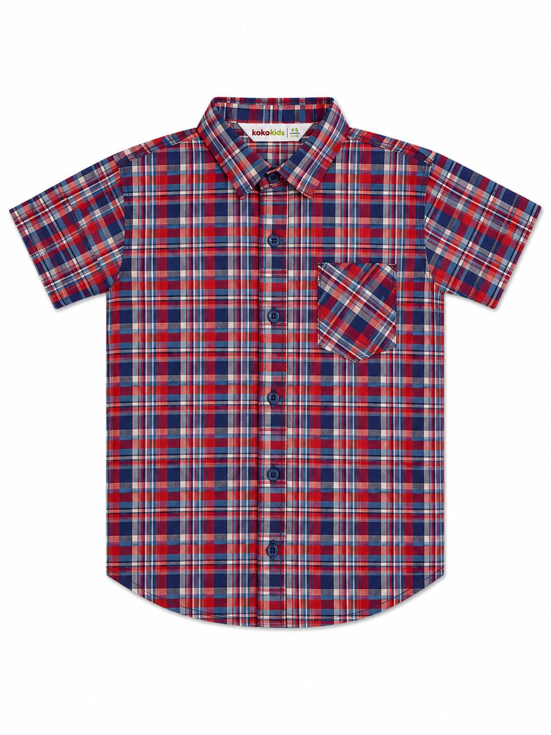 KOKO CTN H-S chck C-SHIRT