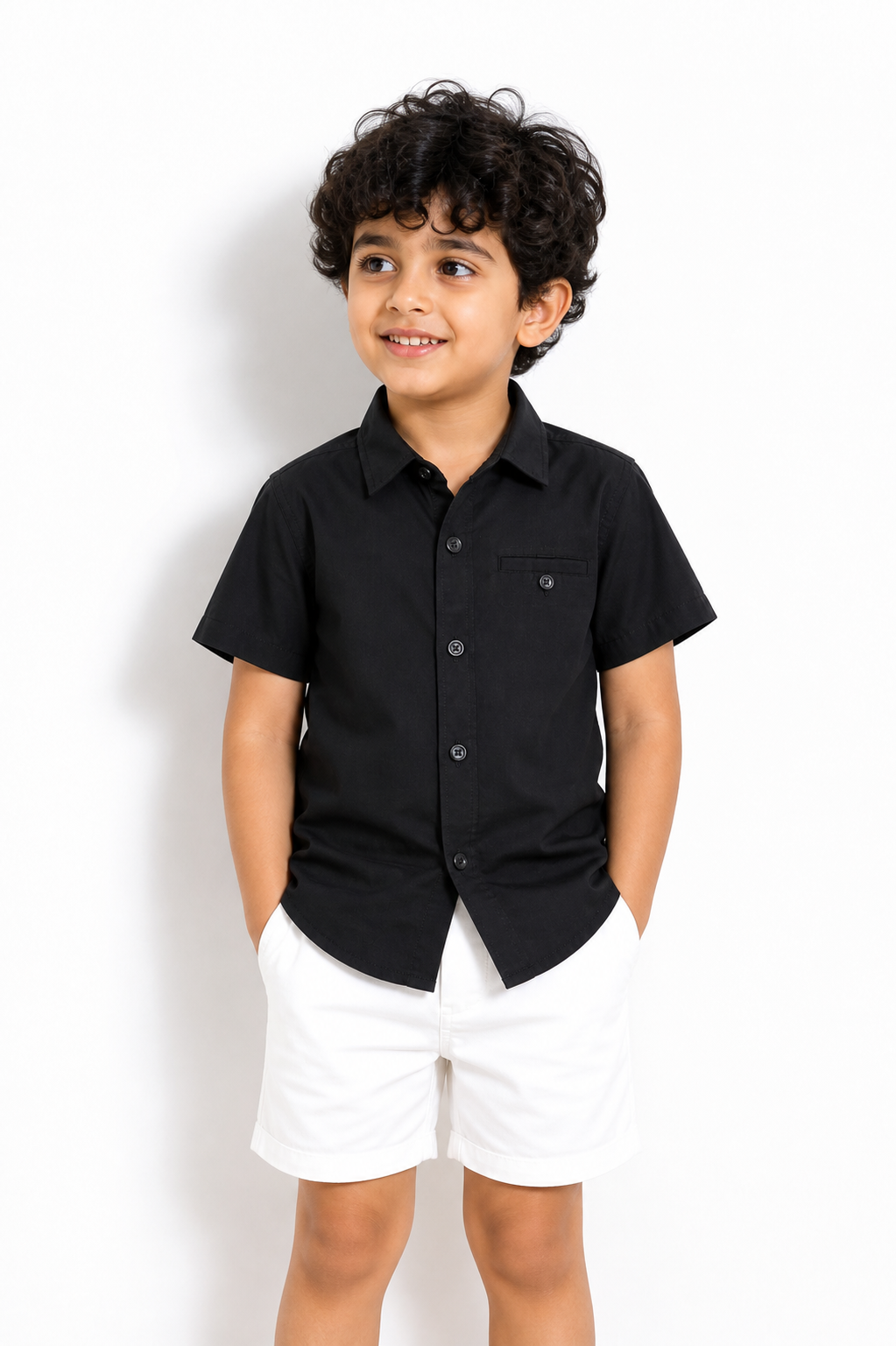 KOKO CTN H-S BLK C-SHIRT