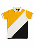 Yel-blk Panel Polo