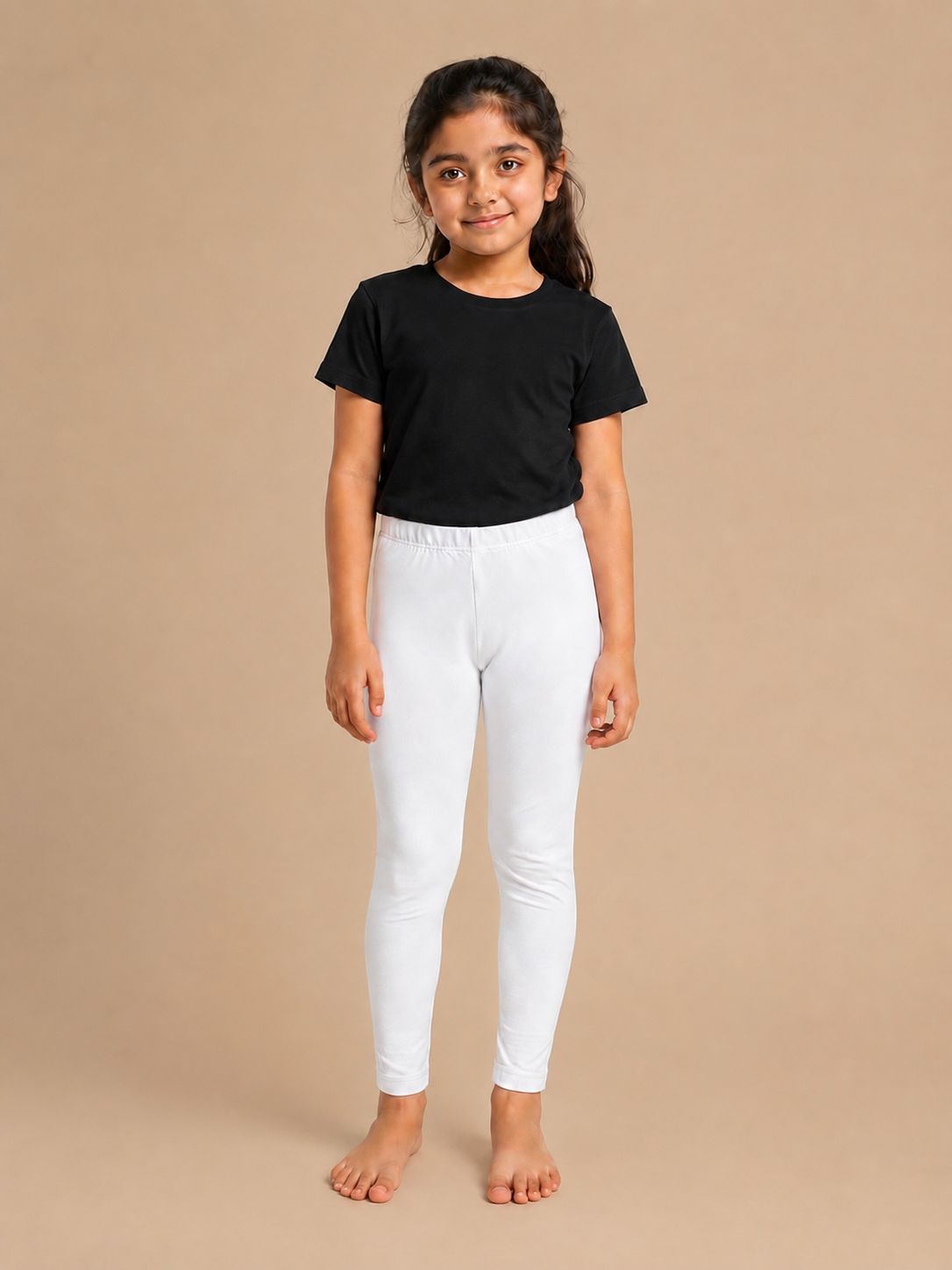 Sum blended white P-tights