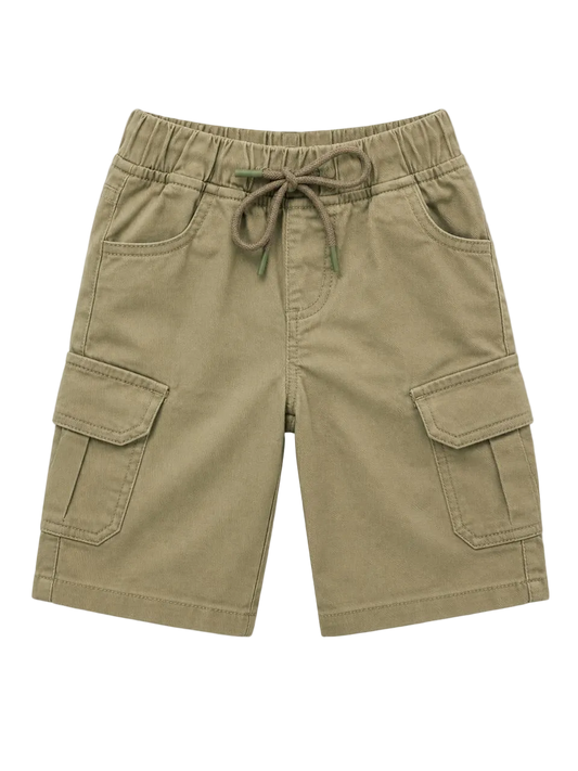 SIX POC COTTON SHORT (BEIGE)
