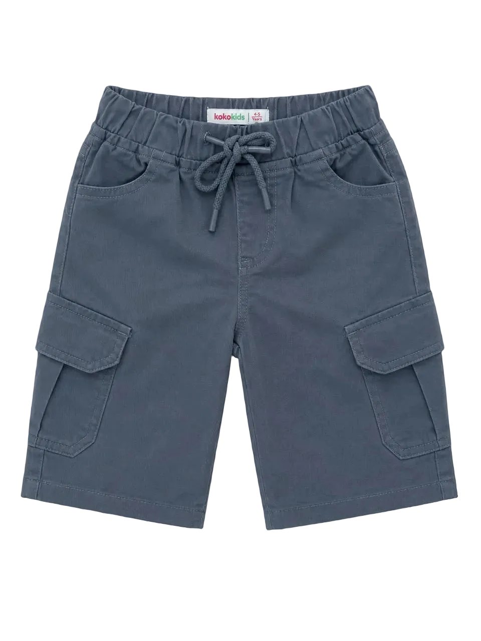 SIX POC COTTON SHORT (GREY)