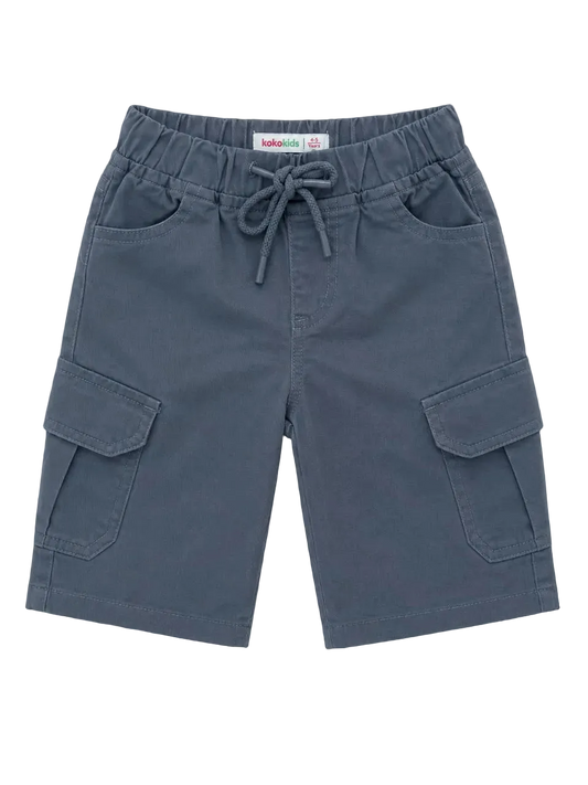 SIX POC COTTON SHORT (GREY)