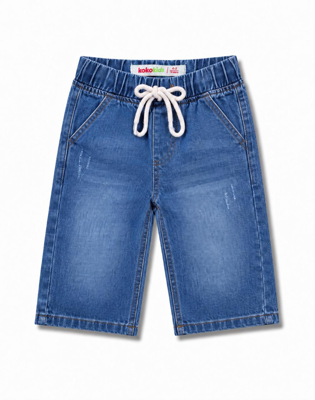 RL D-Mid Blue Denim Shorts