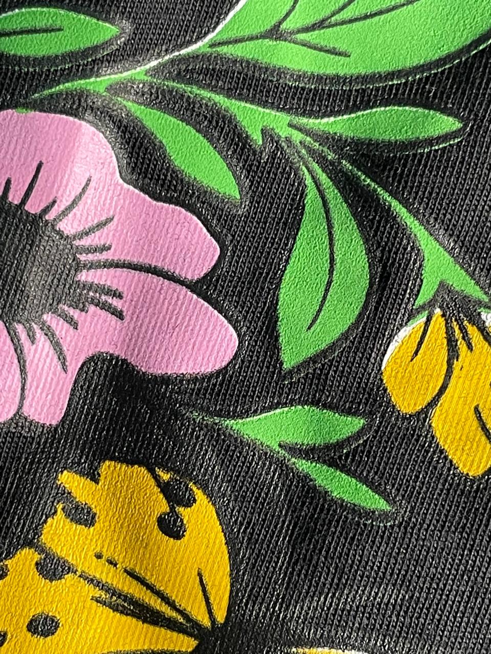 koko Summer tees (blk-flwr)