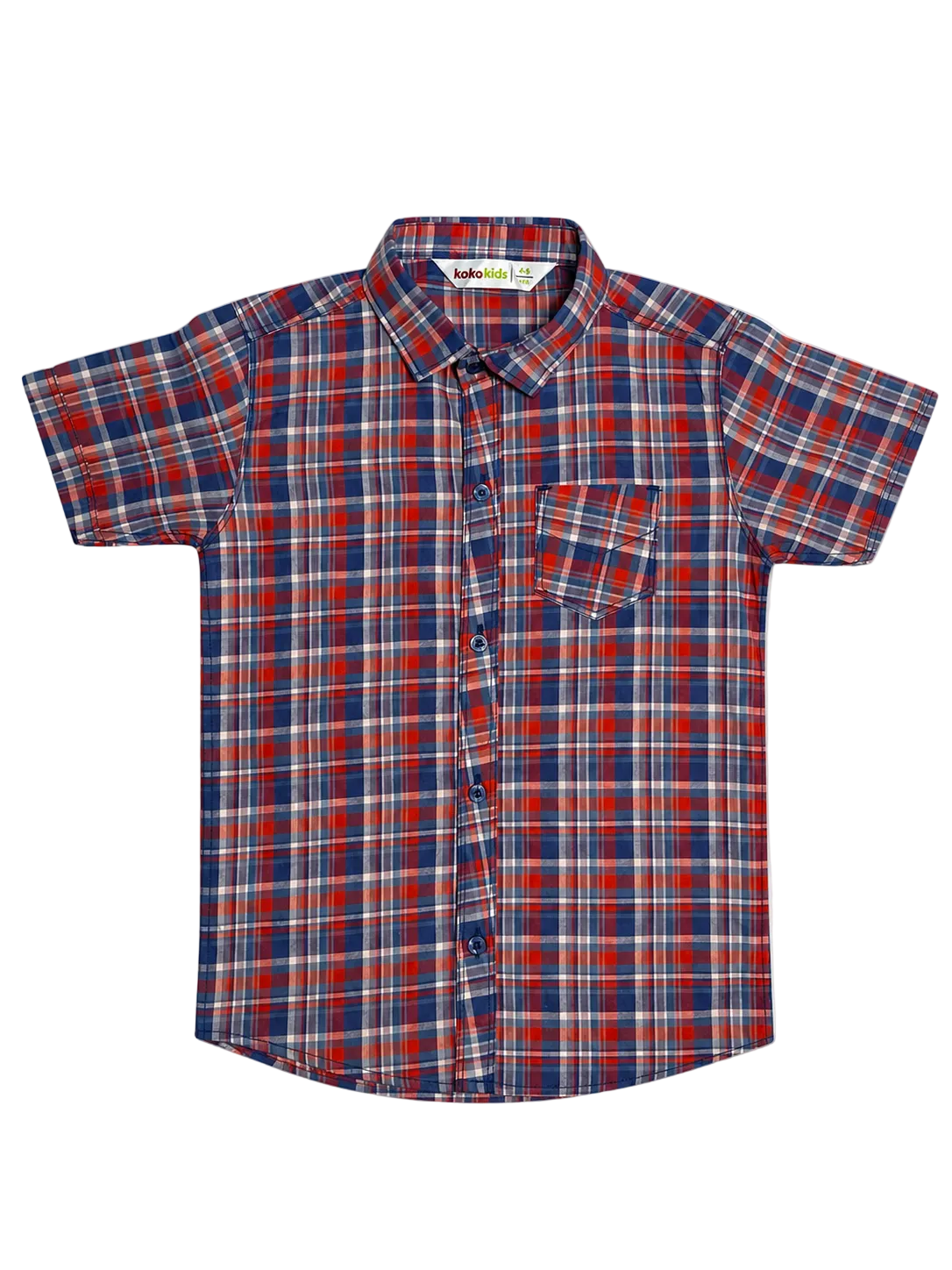 KOKO CTN H-S chck C-SHIRT