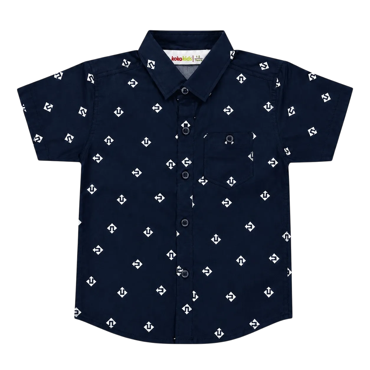 BOYS NAVY BLUE CASUAL SHIRT