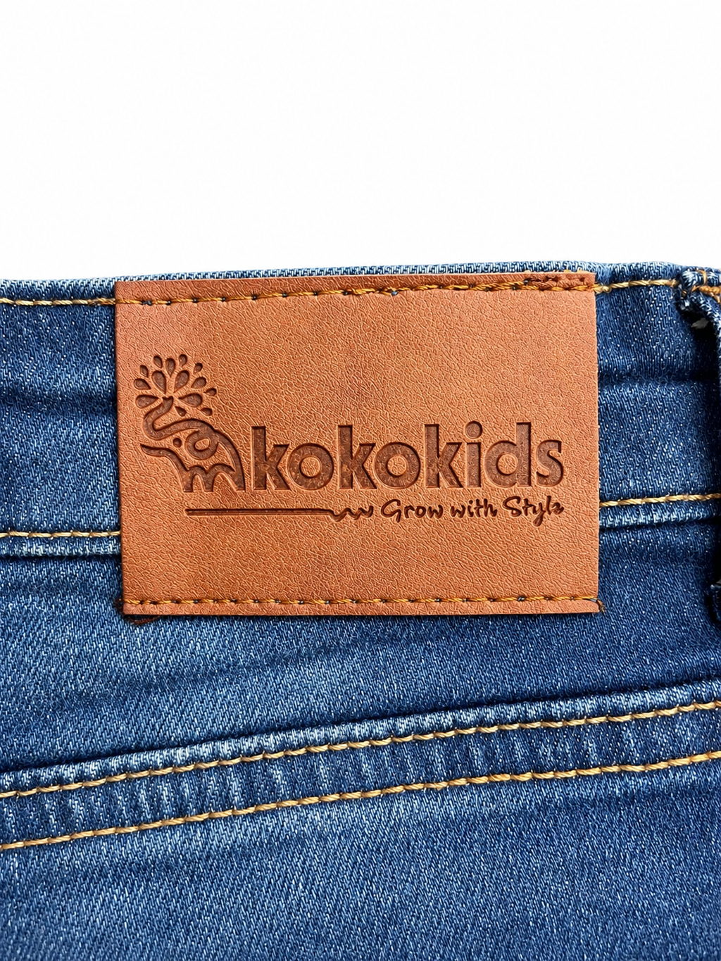 boys straight fit denim (mid-blue)