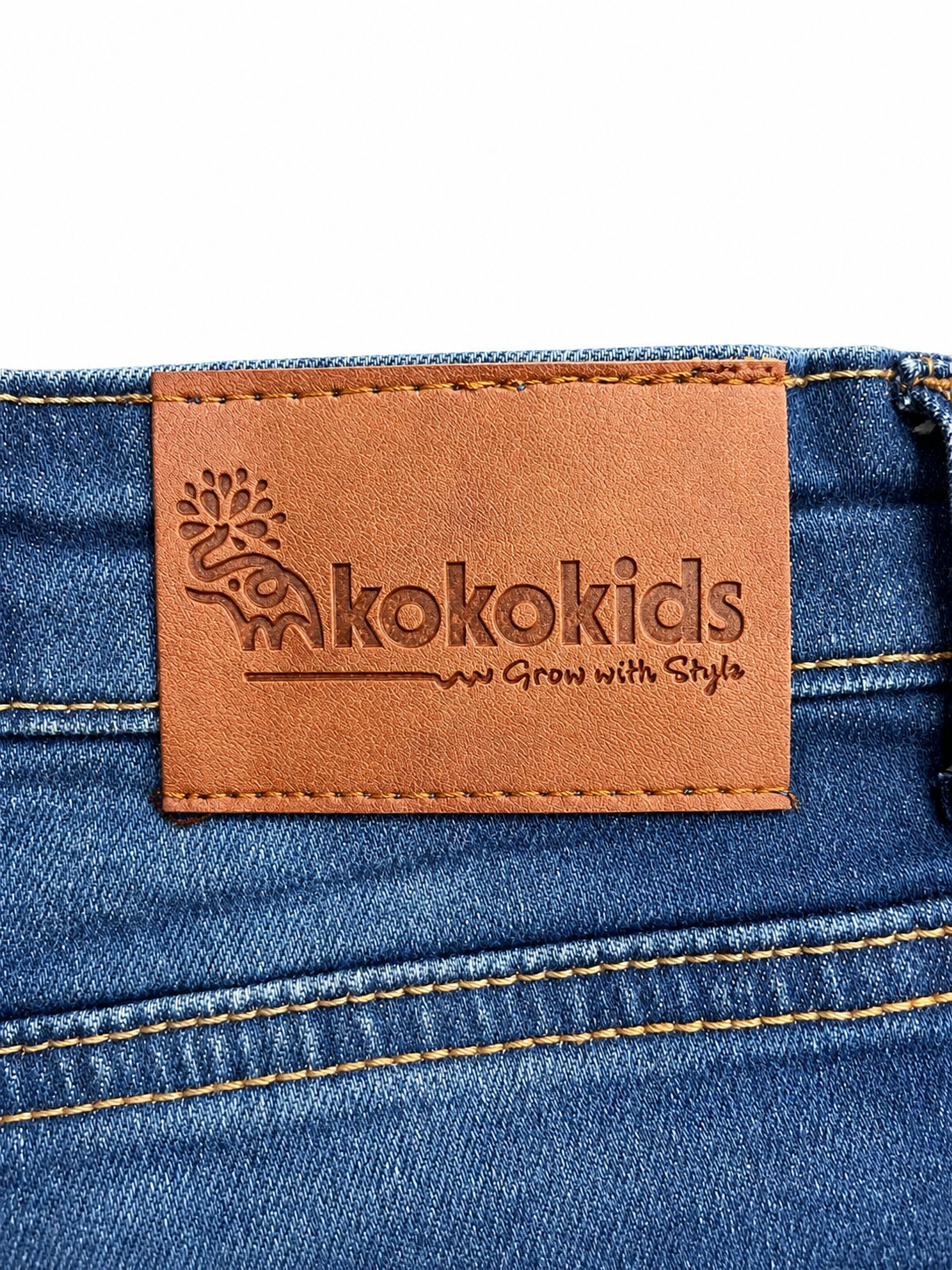 boys straight fit denim (mid-blue)
