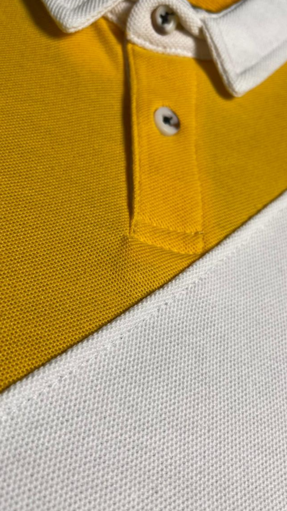 Yel-blk Panel Polo